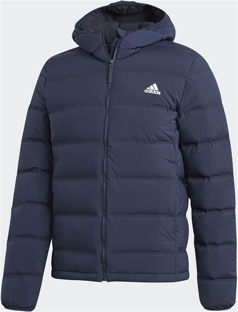 adidas helionic daunenjacke herren|Adidas Man Helionic Stretch Hooded Down Jacket .